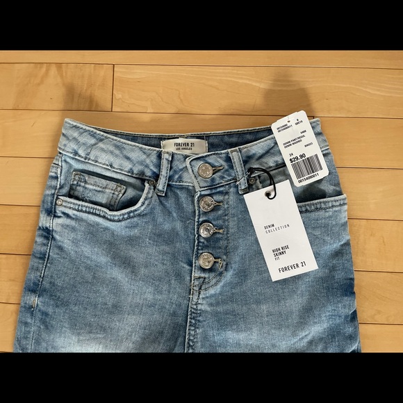 Forever 21 Skinny Jeans Size 24 - Picture 3 of 3